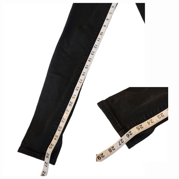 Madewell Roadtripper Black Mid-rise Skinny Jeans, ankle length size 27 - Picture 11 of 13